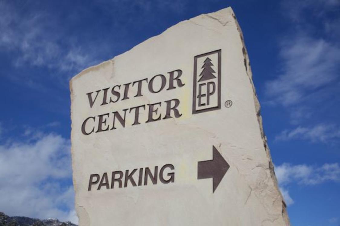 Estes Park Visitor Center Sign